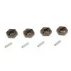 Losi Wheel Hex (4) with Pins: TEN-SCTE