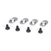 Losi Engine Mount Inserts & Screws, 18.5/58 (4): 5IVE-T, MINI WRC