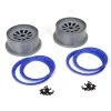 Losi 1/5 Wheel and Beadlock Set 4.75, 24mm Hex, Blue (2): 5IVE-T